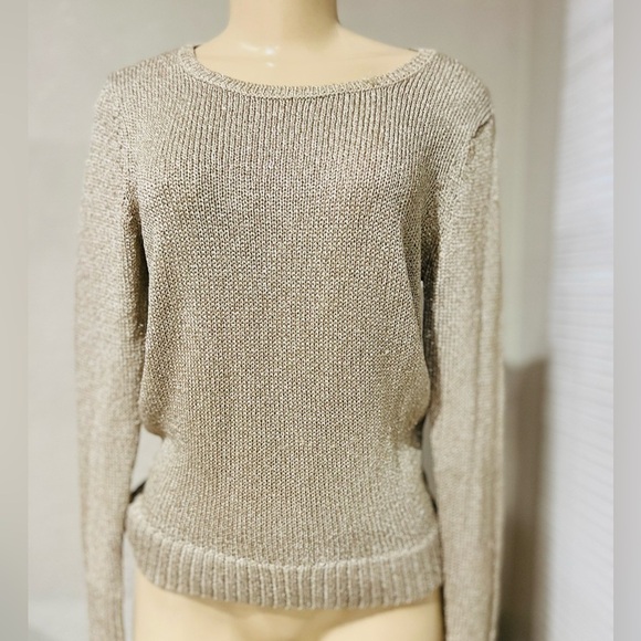 White House Black Market golden sweater size S like new ππ» - Picture 1 of 8